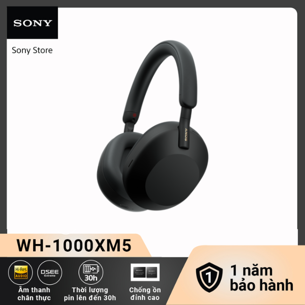 Tai nghe Sony không dây có công nghệ chống ồn WH-1000XM5