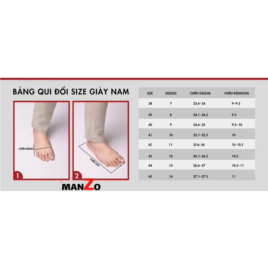 Dép nam da bò cao cấp - Manzo 102