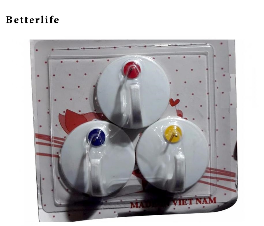 Bộ ba móc treo dán tường cực kỳ chắc chắn ( Có đinh đóng ) - BetterLife