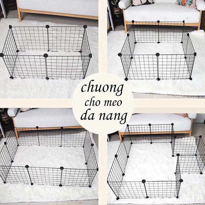 Combo Chuồng Quây Thú Cưng - lưới sắt sơn tĩnh điện.