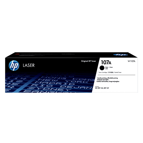 Mực in HP 107A Black Original Laser Toner Crtg (Máy in HP 107A/107w/135A/135w/137fnw) W1107A – Hàng chính Hãng HP Việt Nam