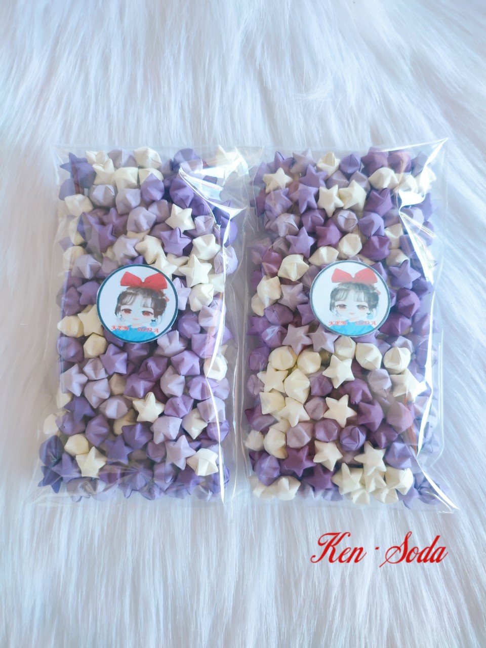 Set 100, set 250, set 500 ngôi sao giấy gấp sẳn
