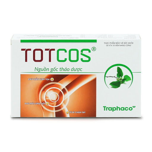 Totcos - Hỗ trợ làm giảm các triệu chứng đau vai gáy, tê bì chân tay và làm giảm đau nhức xương khớp
