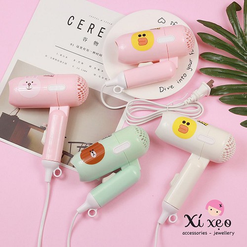 ❣️Máy Sấy Tóc Mini Icon Siêu Kute ❣️2 Chế Độ Gấp Gọn❣️