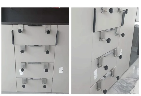 Kẹp cố định mặt hộc ngăn kéo tủ ( bộ 2 cái )