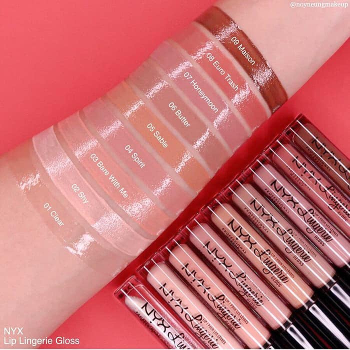 Son Bóng NYX Lip Lingerie Gloss Clear (3,4ml)