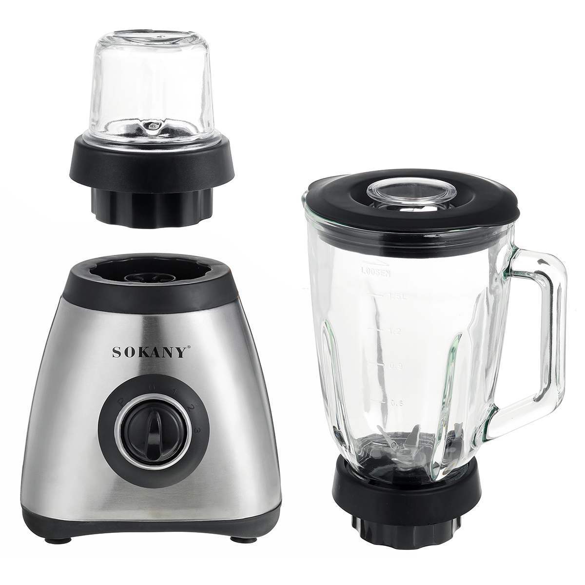 Máy xay sinh tố SOKANY công suất cực lớn 400W có 1 bộ cối dao sử dụng xay hoa quả, xay thực phẩm đa năng - SK186B