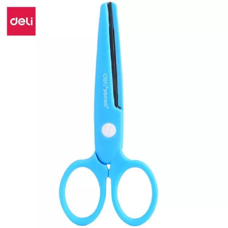 Mua DELI Kéo học sinh Xanh lam, Hồng, Xanh lục, Vàng 1 cái 6023