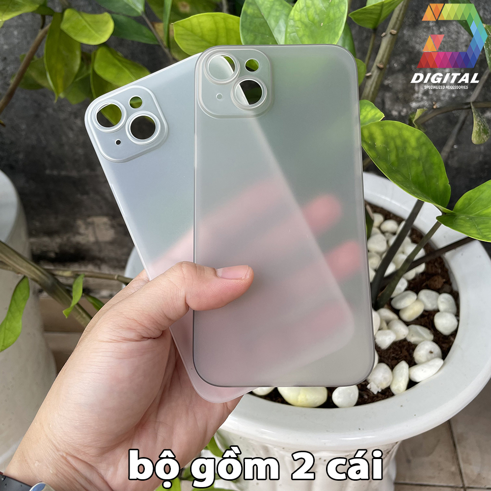Combo 2 Ốp Lưng Trong Nhám Unibody iPhone 15 PLUS Siêu Mỏng