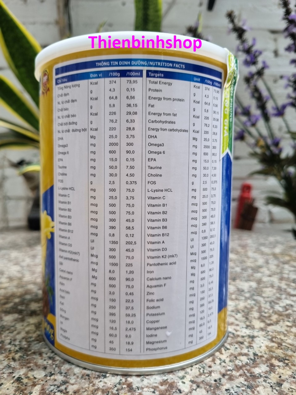 [Combo 4hộp 900g, HSD 2026] Sữa bột ALPHAMILK NANO CURCUMIN NẤM LIM XANH.