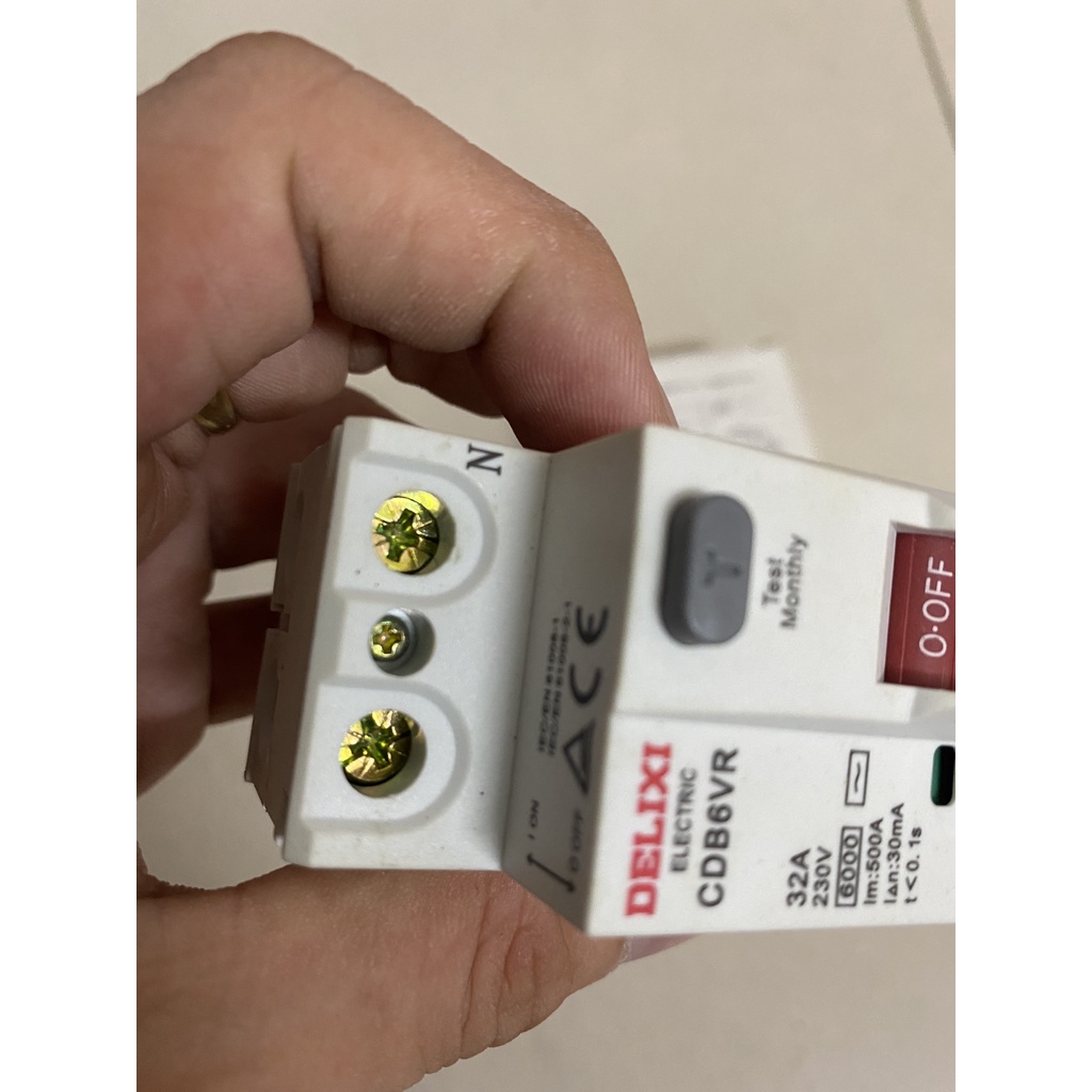 Cầu dao chống rò RCCB 2P 32A, 40A, 63A Delixi
