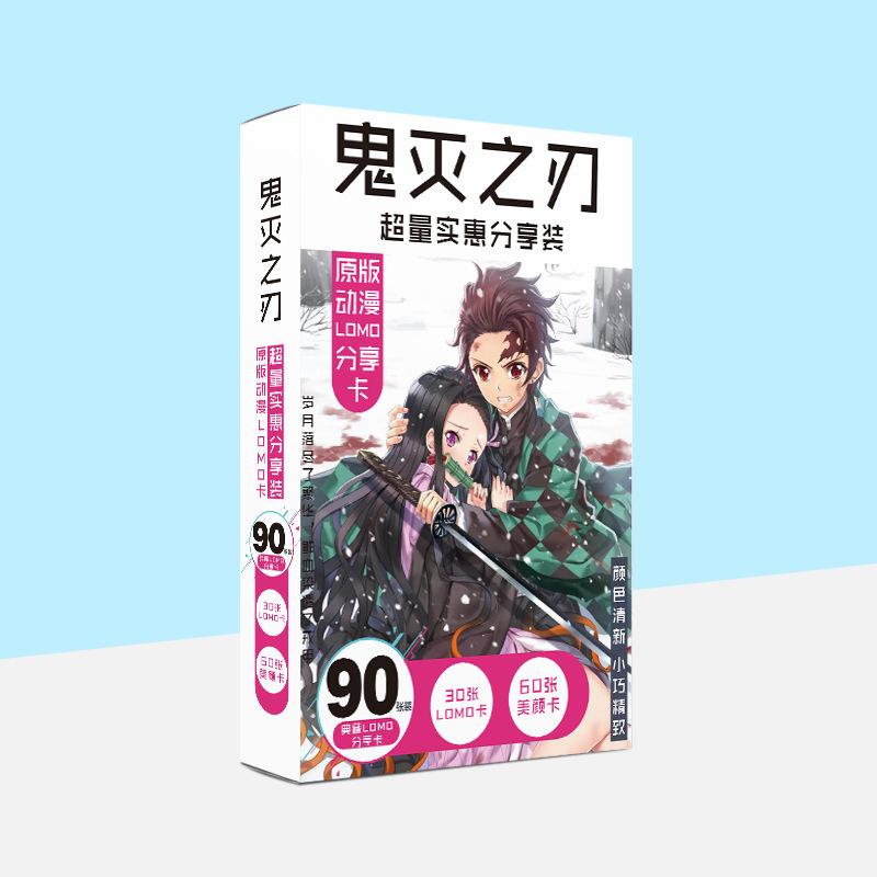 Hộp ảnh Lomo Kimetsu no Yaiba Thanh gươm diệt quỷ 90 ảnh in hình anime