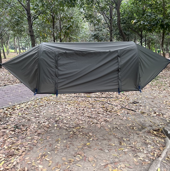 Võng Cao Cấp Chống Nước 2 Người Giường Đôi Dây Cột Dày, Tarp Hammocks 2.4x1.4m