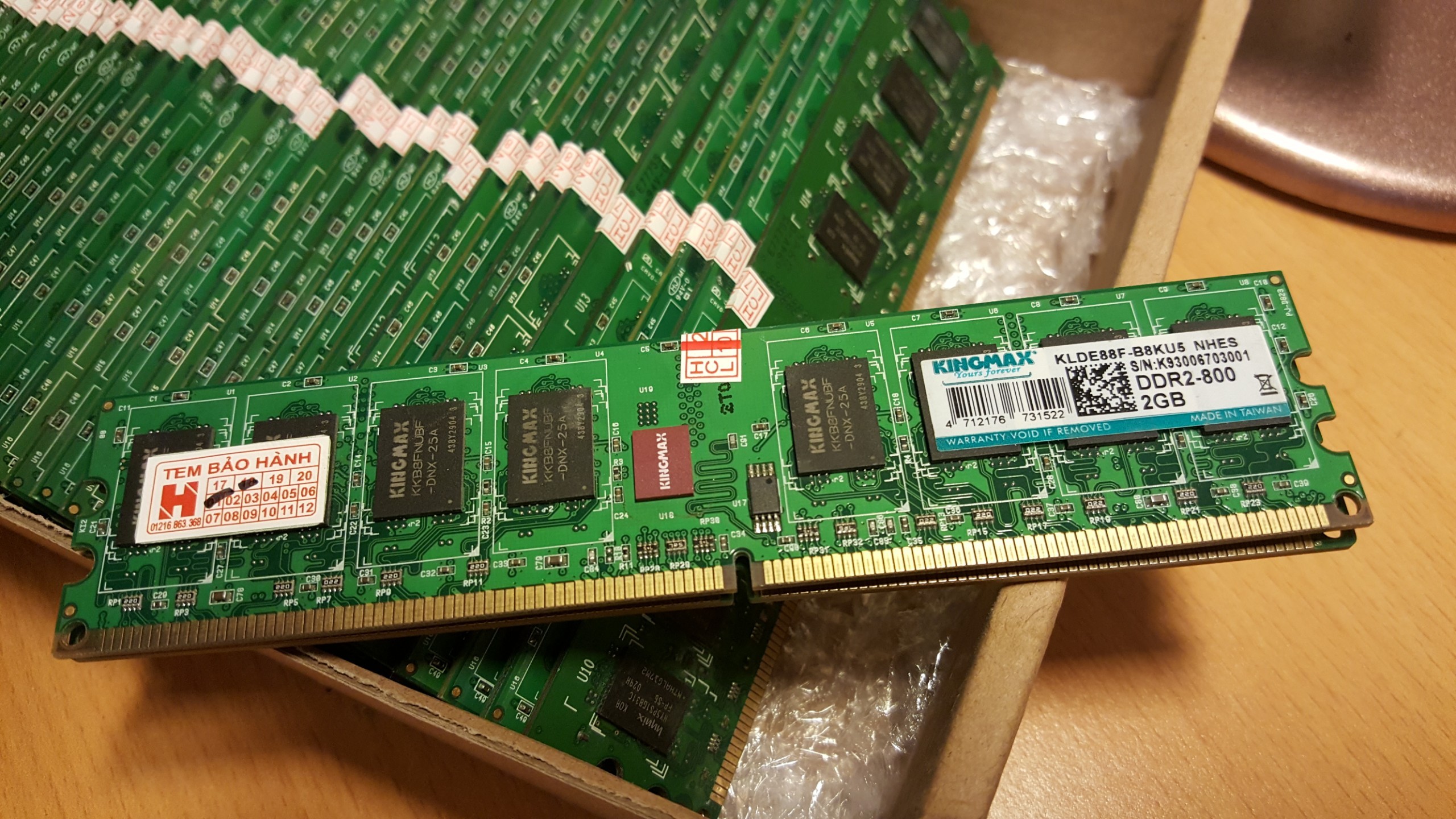 Ram DDR2 2gb bus 667/800 cho Pc