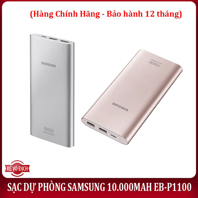 [HCM][SALE - 50%] - Sạc Dự Phòng Samsum Của Nhật  Pin Sạc Dự Phòng Sam Sung EB-P1100C 10000mah Lõi Li-Polymer Hỗ Trợ 2 Cổng Sạc NhanhRất Tiện Lợi Cho Bạn