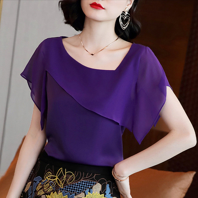 Áo Kiểu Nữ Trung Niên Sang Trọng SM55 - Hàng Quảng Châu Cao Cấp.