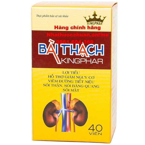 Bài thạch kingphar ( Hộp 40 viên) COmbo 3 lọ