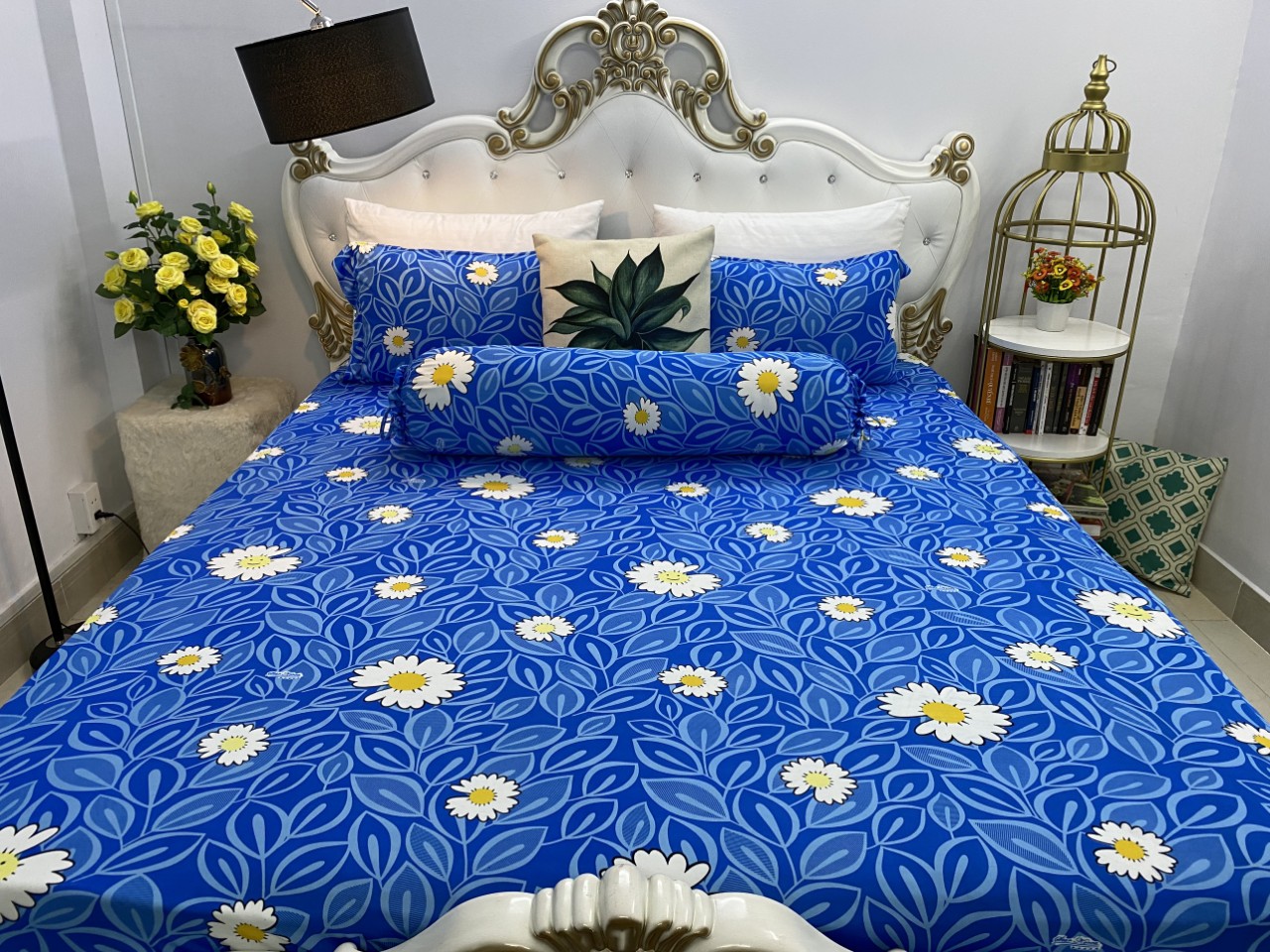 [HCM]Bộ Drap Thun Hàn Quốc mát lạnh { 4 món } khách nhớ chọn size
