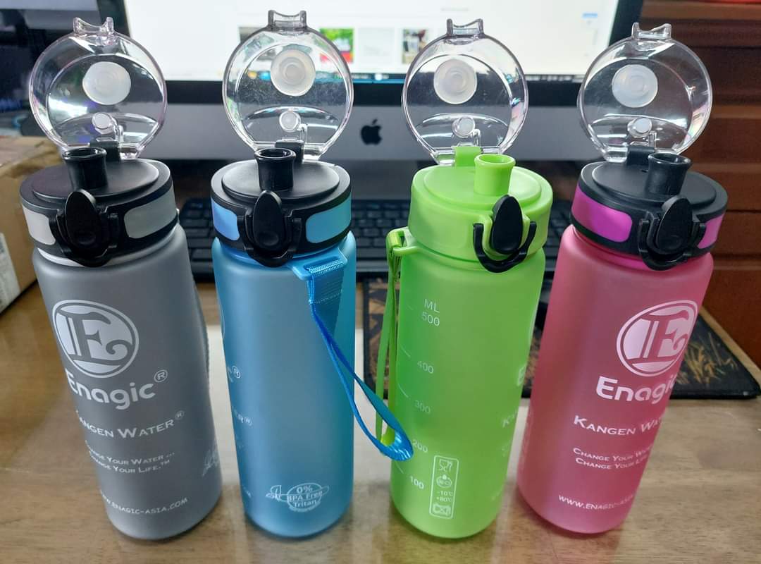 Bình Enagic 500ml Đựng Nước Ion kiềm Giữ Hydrogen (phù hợp với học sinh đi học)