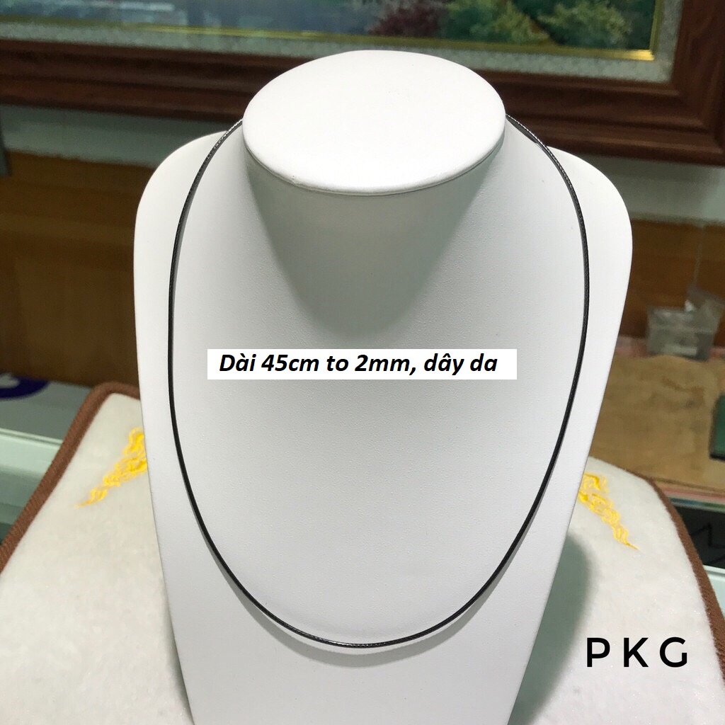 Vòng cổ dây da móc khóa nam châm