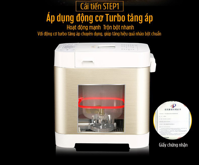 Máy làm bánh mì tự động gia dụng Donlim
