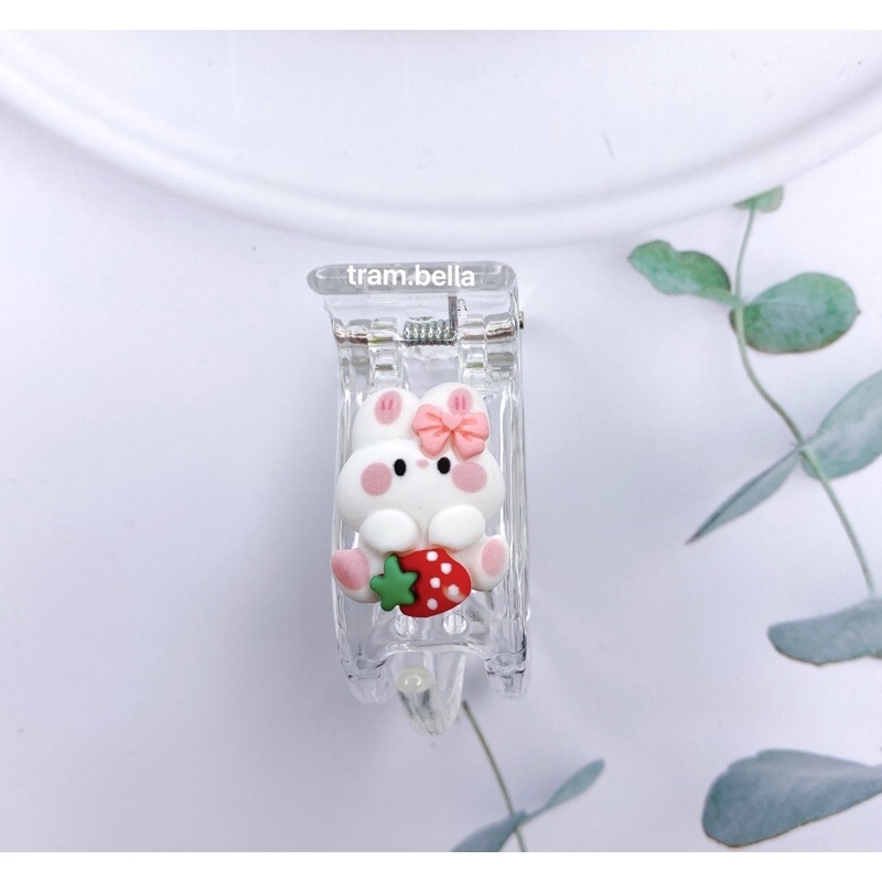 Kẹp tóc càng cua gắn hình kẹp càng cua 3 răng 5 răng dễ thương