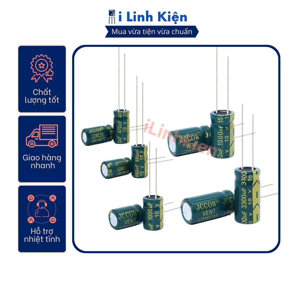 Tụ hoá 50V 2200UF chính hãng JCON