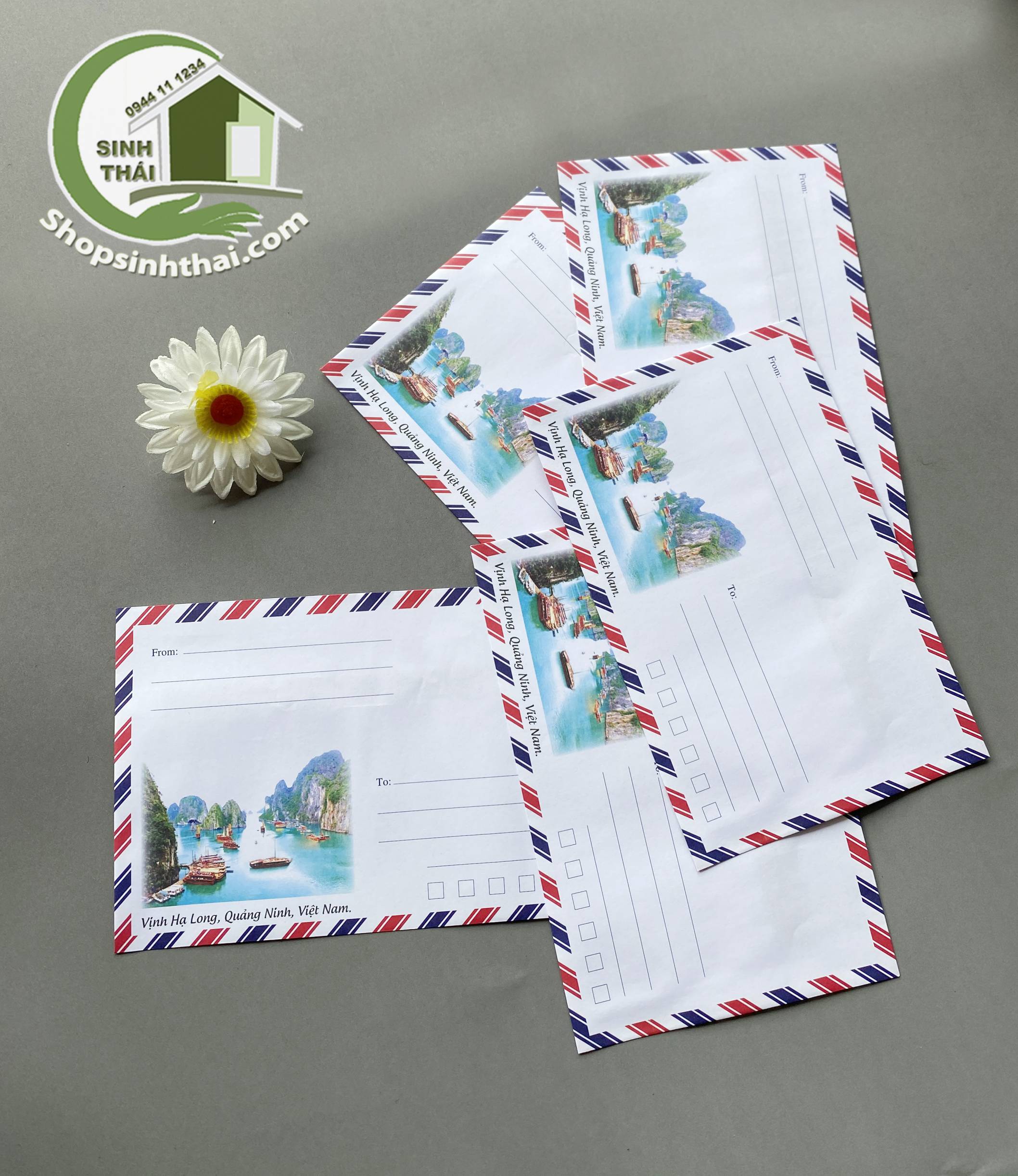 [HCM]Phong bì bao thư màu trắng có keo dán ( 10 cái )