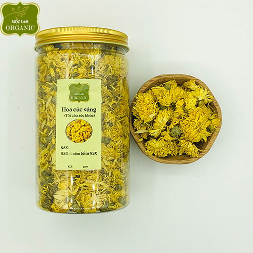 Hoa cúc vàng nguyên bông sấy khô (Hộp 100g - 150g)