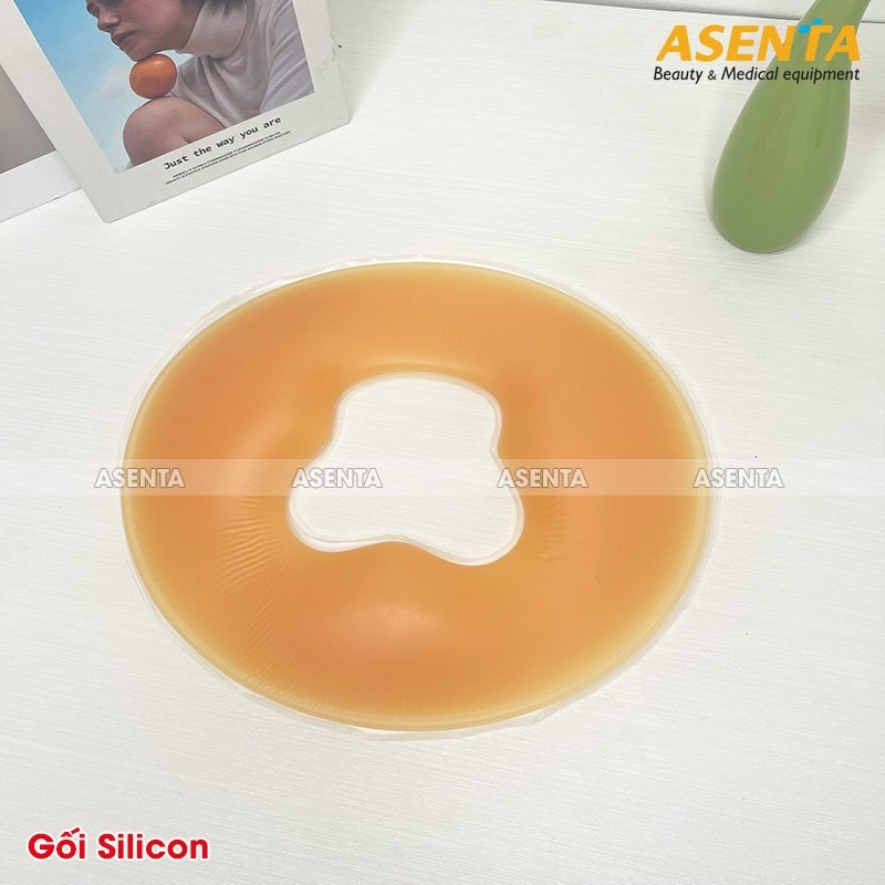 Gối Úp Mặt Silicon 100% Silicon, Gối silicon nằm úp mặt, dùng trong spa, massage