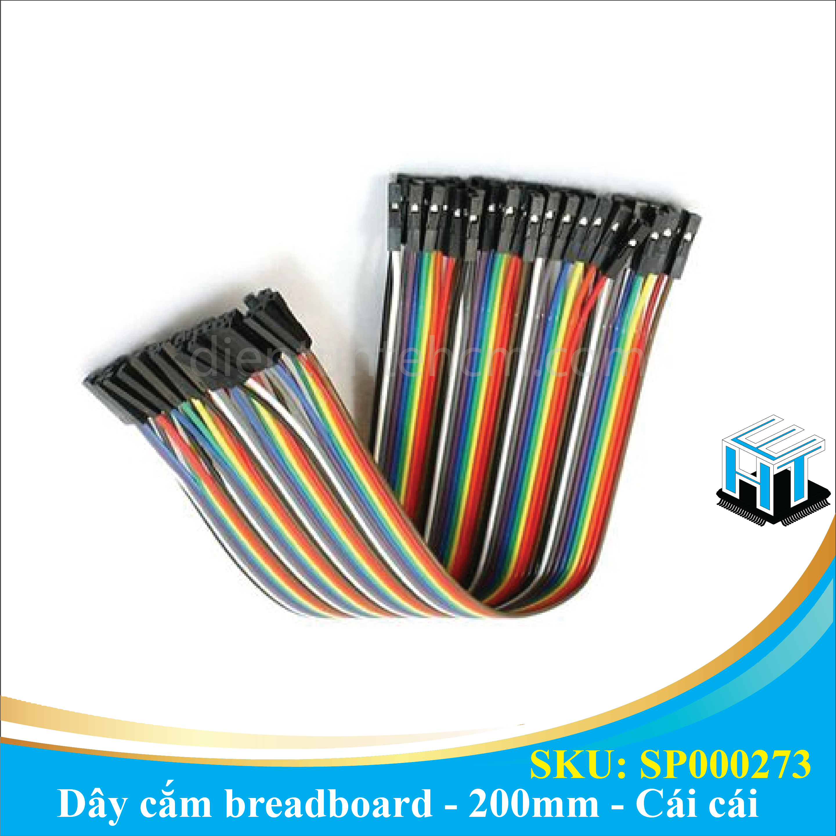 Dây cắm breadboard đực đực 40P dài 20cm loại tốt