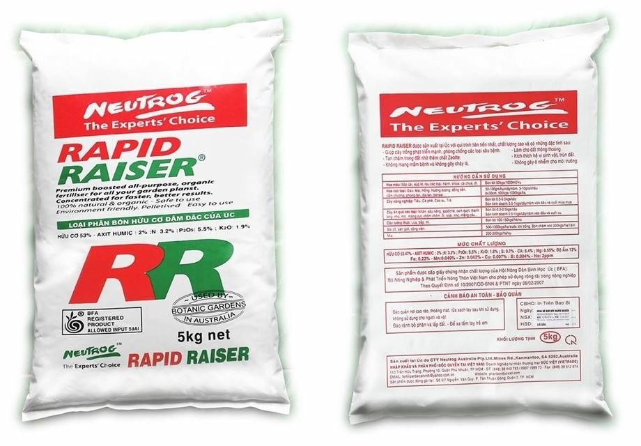 Phân hữu cơ Rapid Raiser 0,5KG
