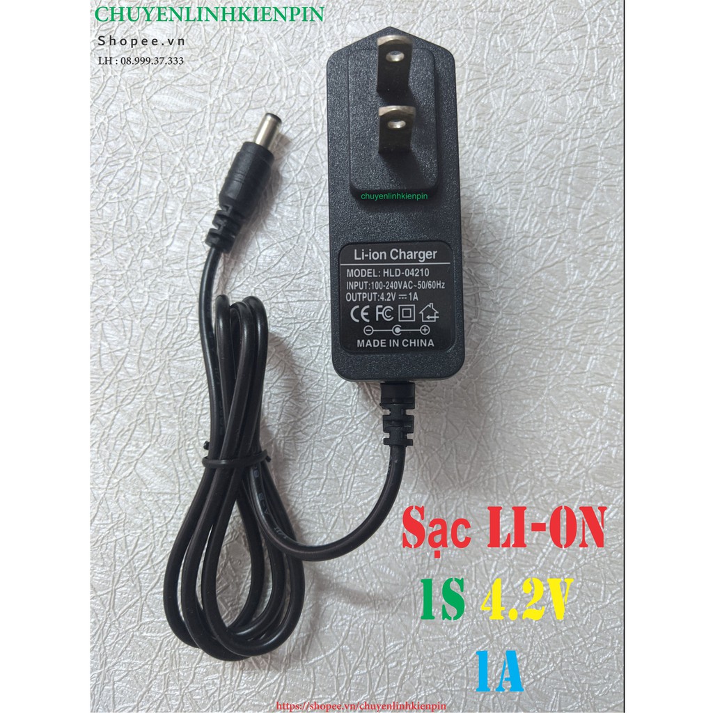 [HCM]Sạc pin Li-on 1s 4.2V 1A có đèn ( BL64 8 )