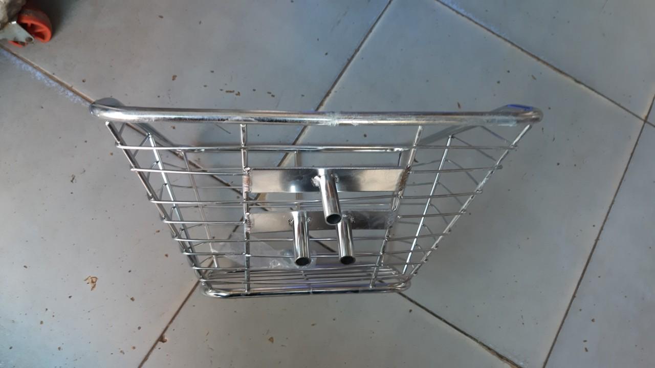 rổ trước inox cho xe sirius