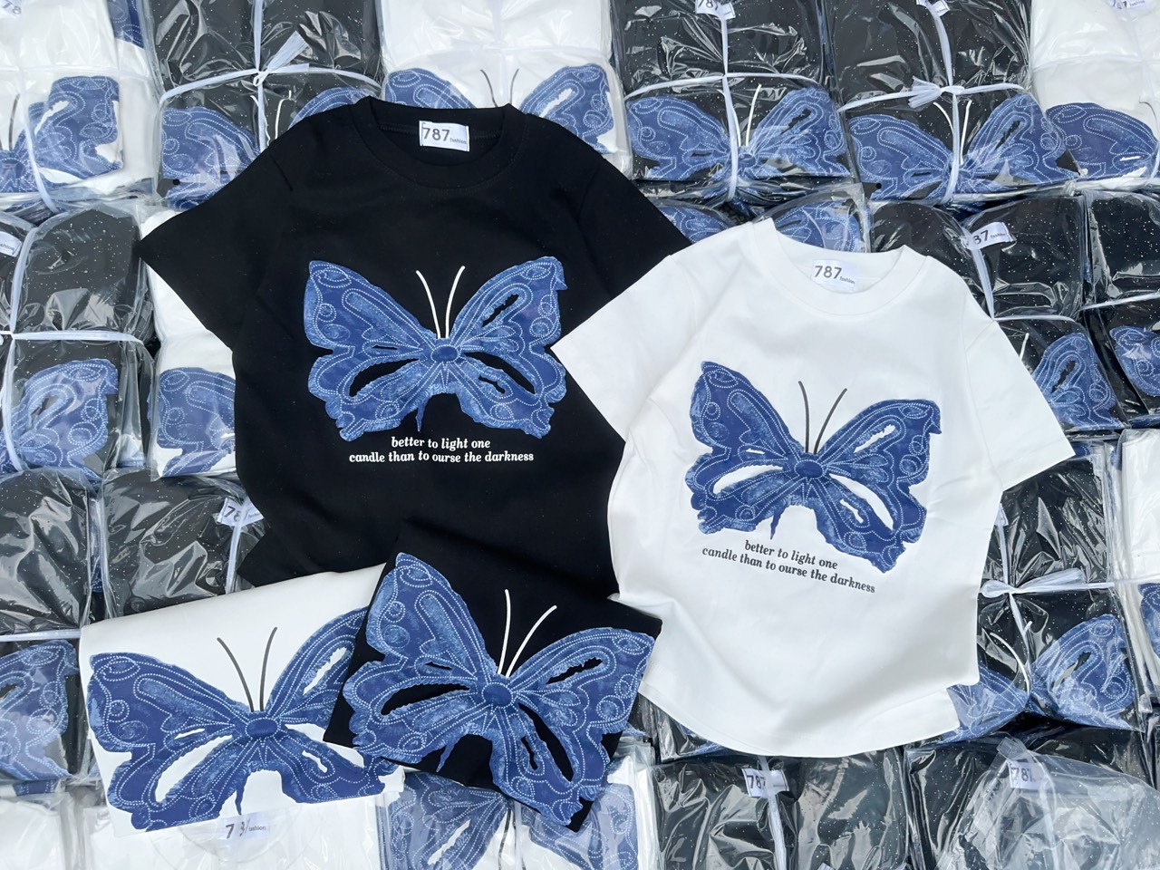 Áo thun Croptop ôm body nữ phối nơ nổi ( Mã Nơ Xanh )