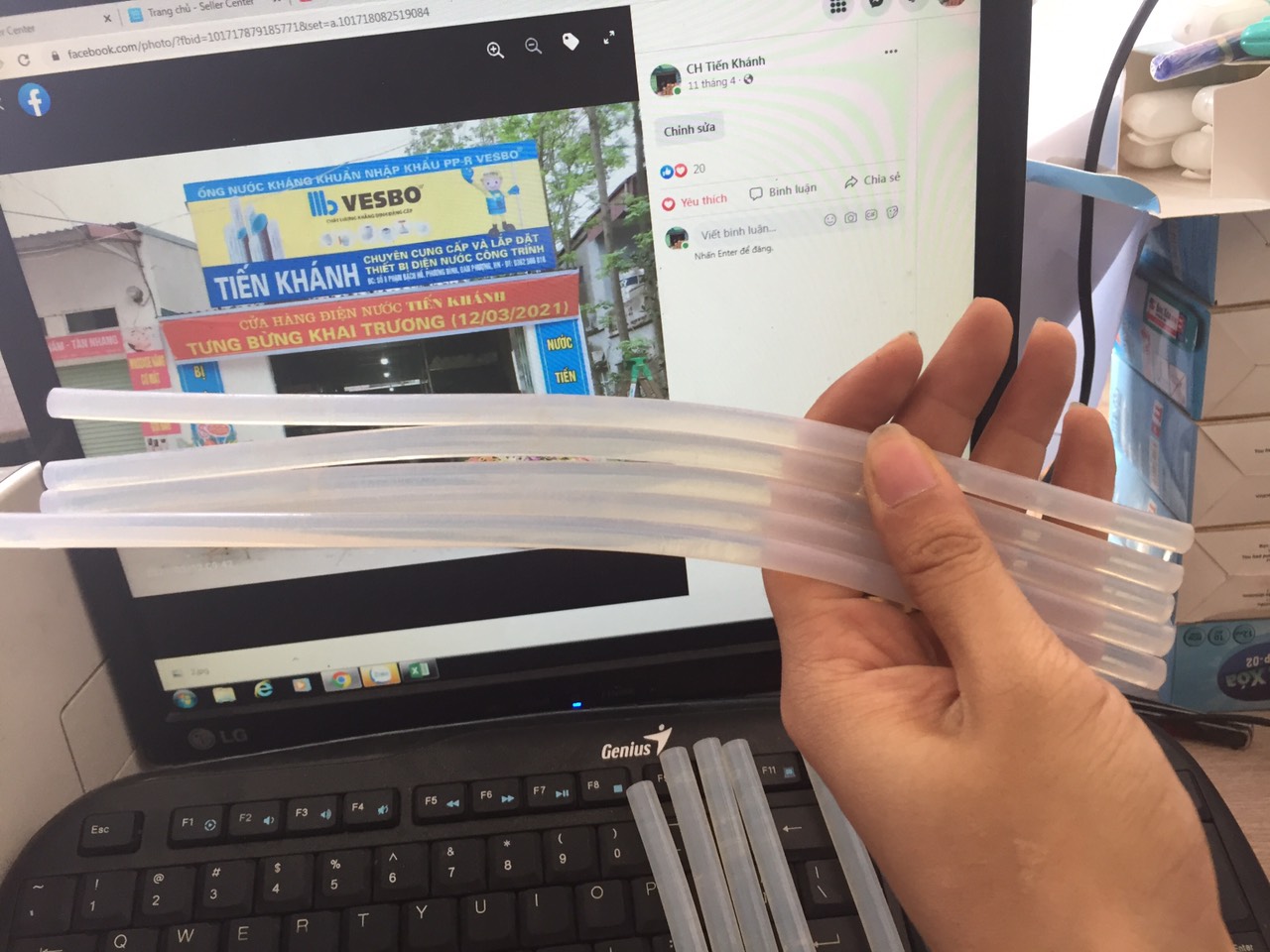 COMBO 10 KEO NẾN TO VÀ NHỎ DÀI 24cm