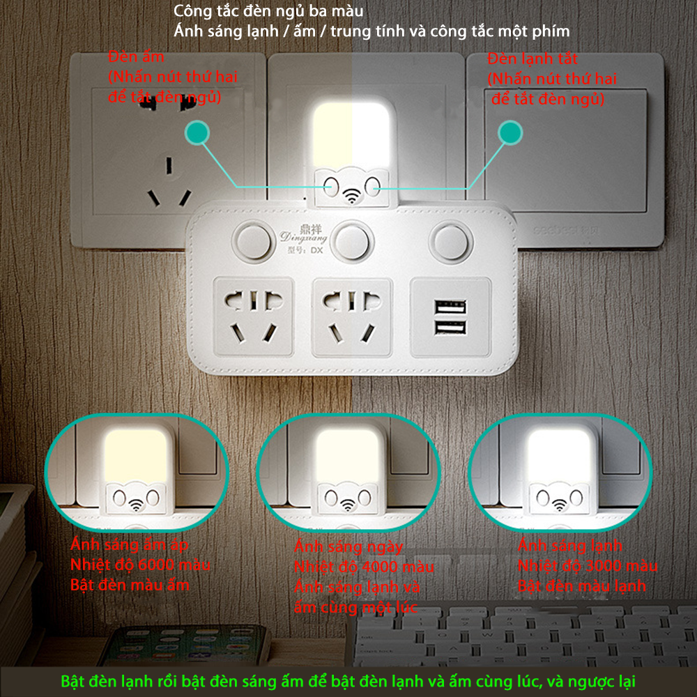 Ổ cắm 2 chân - Ổ cắm điện điều khiển từ xa - Ổ cắm thông minh -Ổ cắm usb - Ổ cắm usb đèn ngủ -Phích cắm điện 2 chân - Ổ cắm hẹn giờ