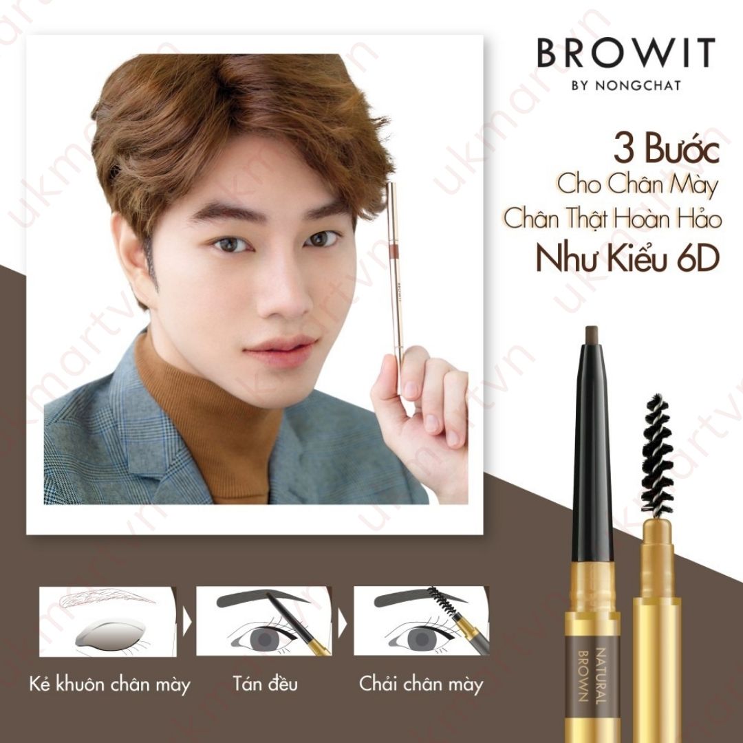 Chì Kẻ Mày Browit Pro Slim Brow Pencil Siêu Mảnh 0.06g