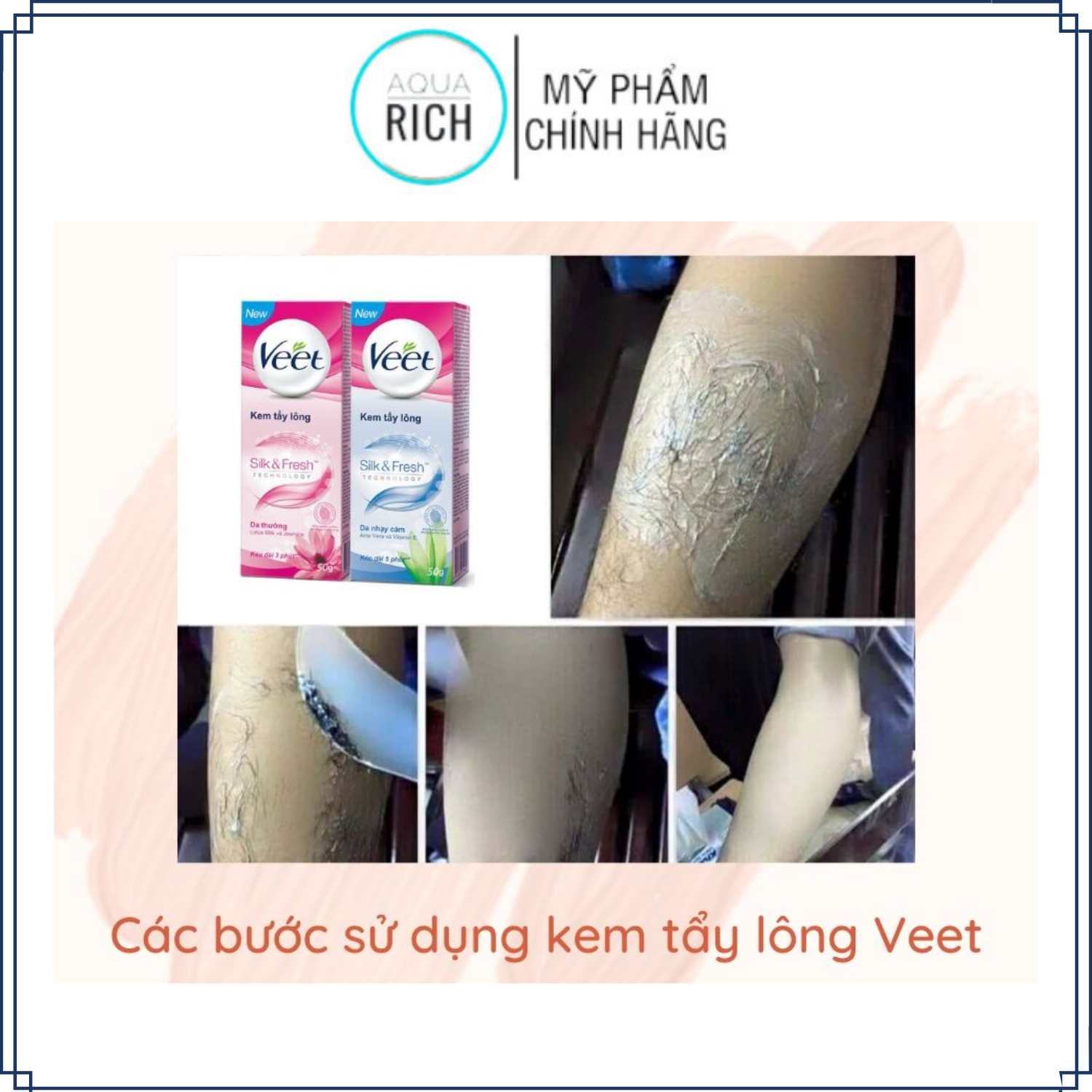 Kem Tẩy Lông Veet 100ml (Hồng - Xanh)