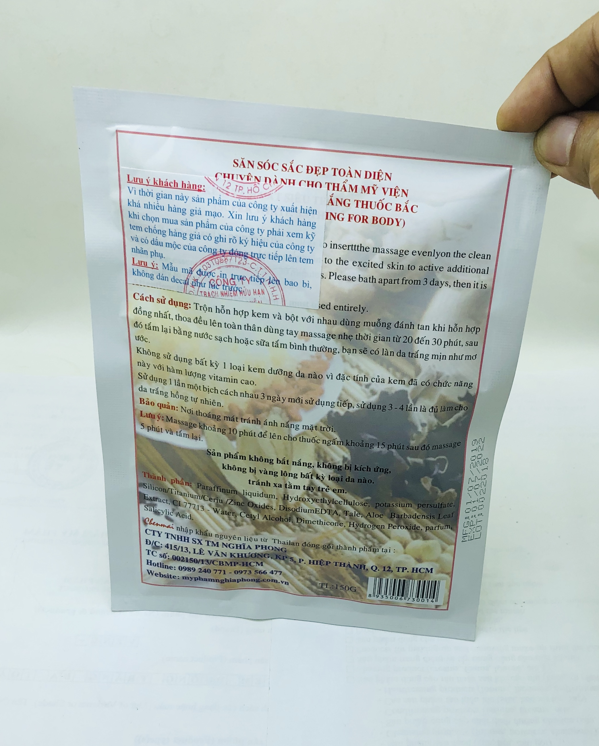 Tắm Trắng Chenmai Th Bắc Siêu Trắng 150g