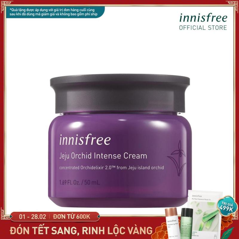 Kem dưỡng tăng cường dưỡng chất ngăn ngừa lão hóa sớm từ hoa lan Innisfree Jeju Orchid Intense Cream 50ml