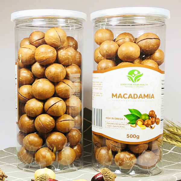 Hạt mắc ca nứt vỏ hộp 500 gram - hạt dinh dưỡng