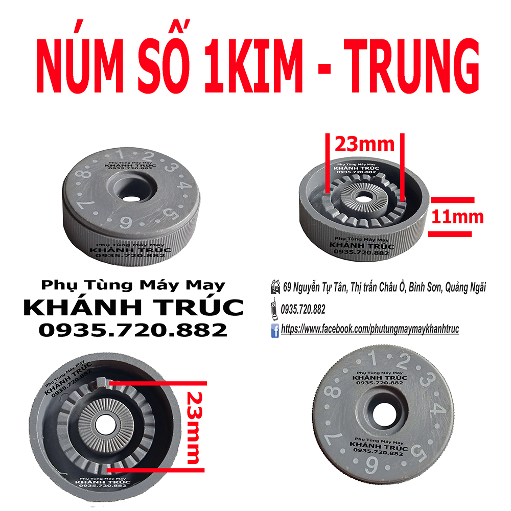 Núm số mỏng máy may công nghiệp 1kim