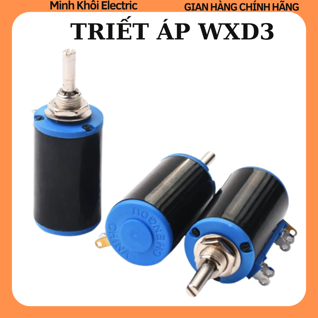 Biến trở xoay chiết áp WXD3-13-2W các loại, triết áp,biến trở volume,chiết áp đơn xoay nhiều vòng, triết áp đơn, biến chở