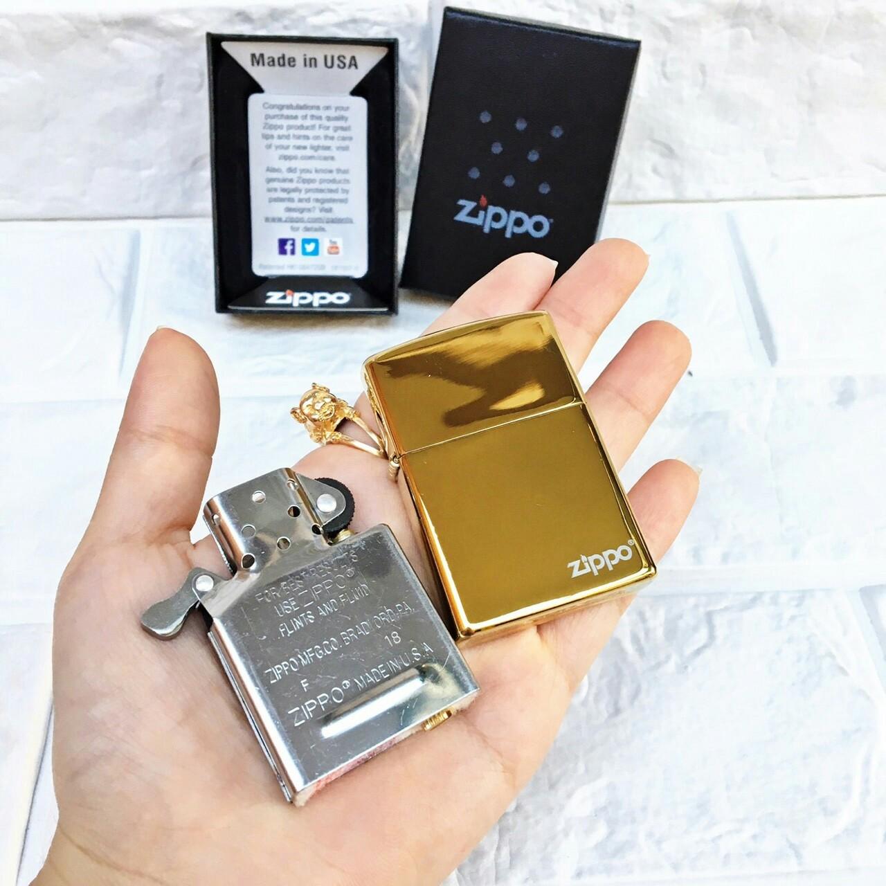 [HCM]Bật Lửa Zippo USA Trơn