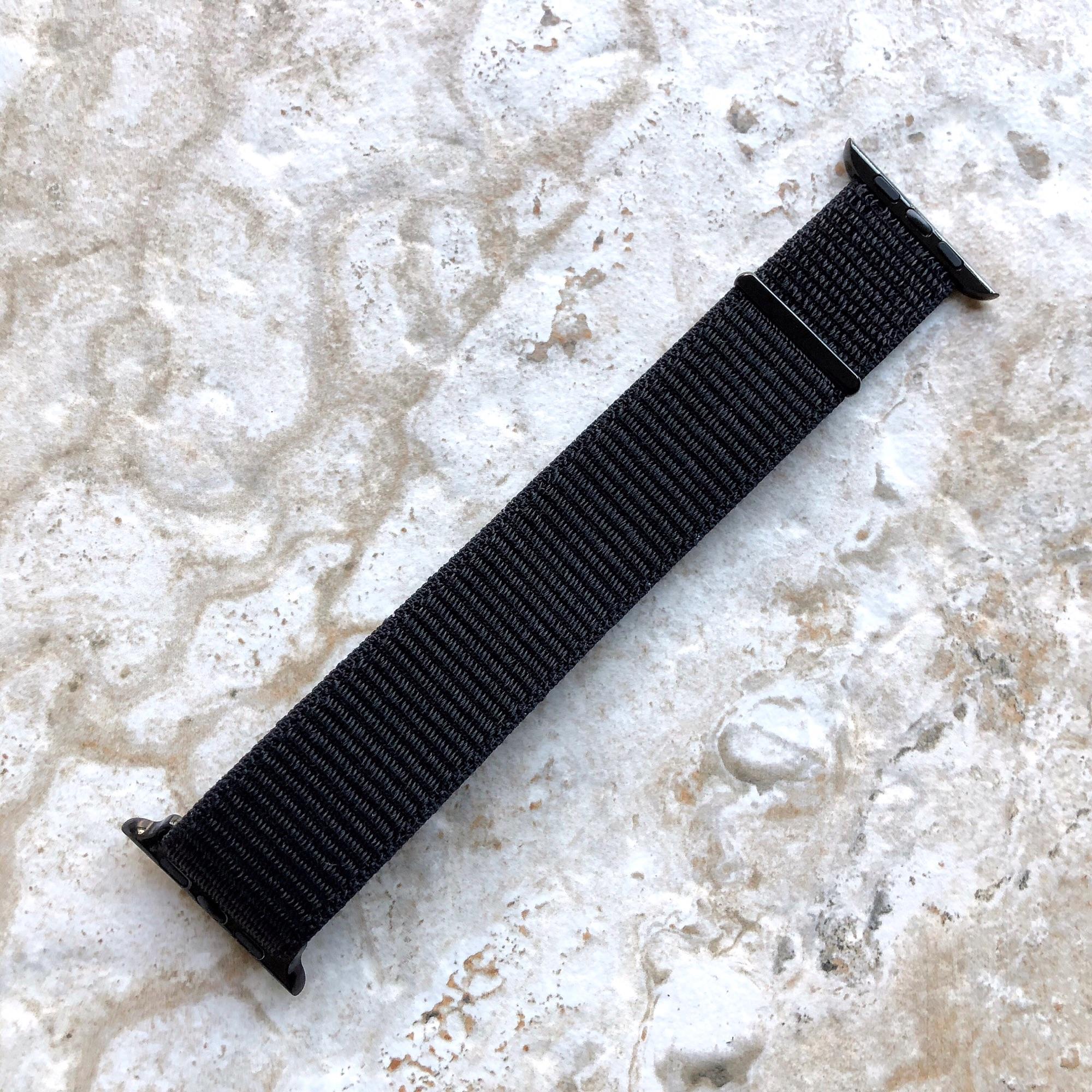 Dây Nylon Apple Watch Sport Loop Black (không kèm mặt đồng hồ)