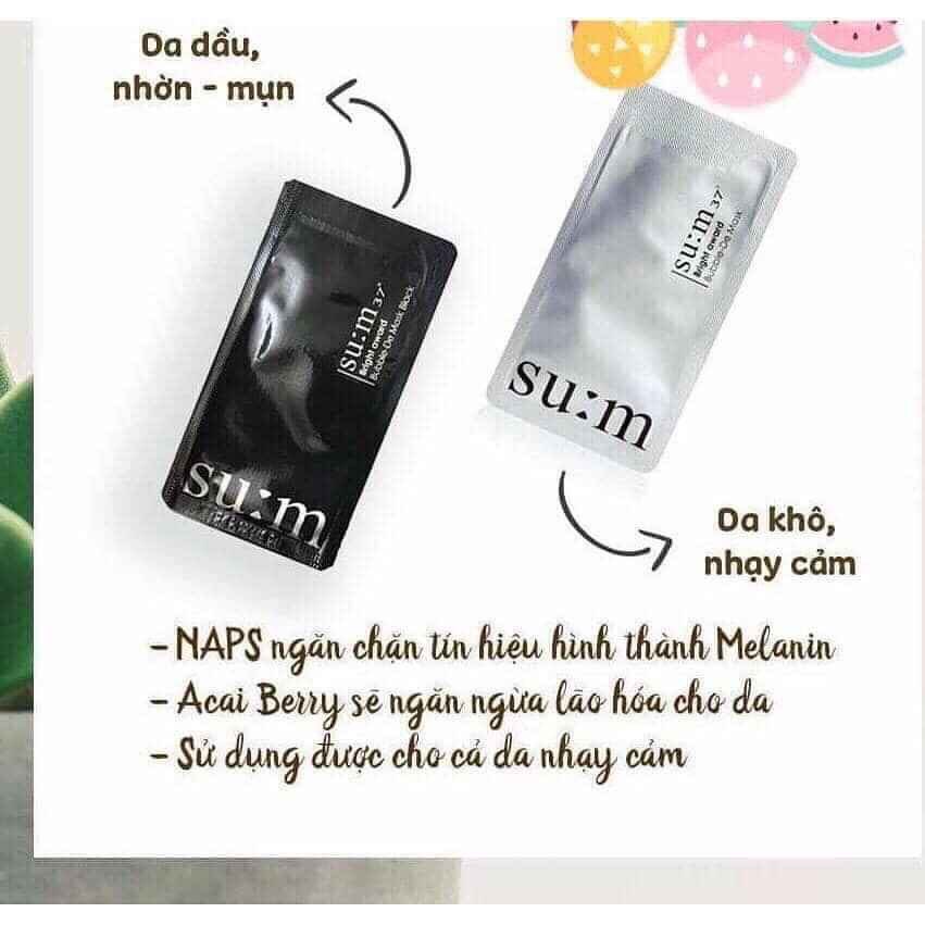 Combo 10 Mặt nạ thải độc sum: 37 White Award Bubble-De Mask