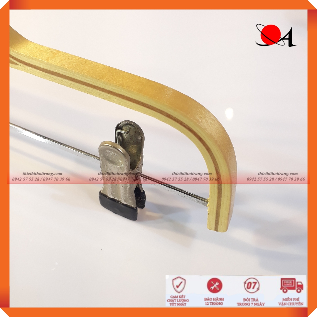 Bộ 5 Móc Kẹp Quần Gỗ Dán Cao Cấp(LZ-5KGTRE)