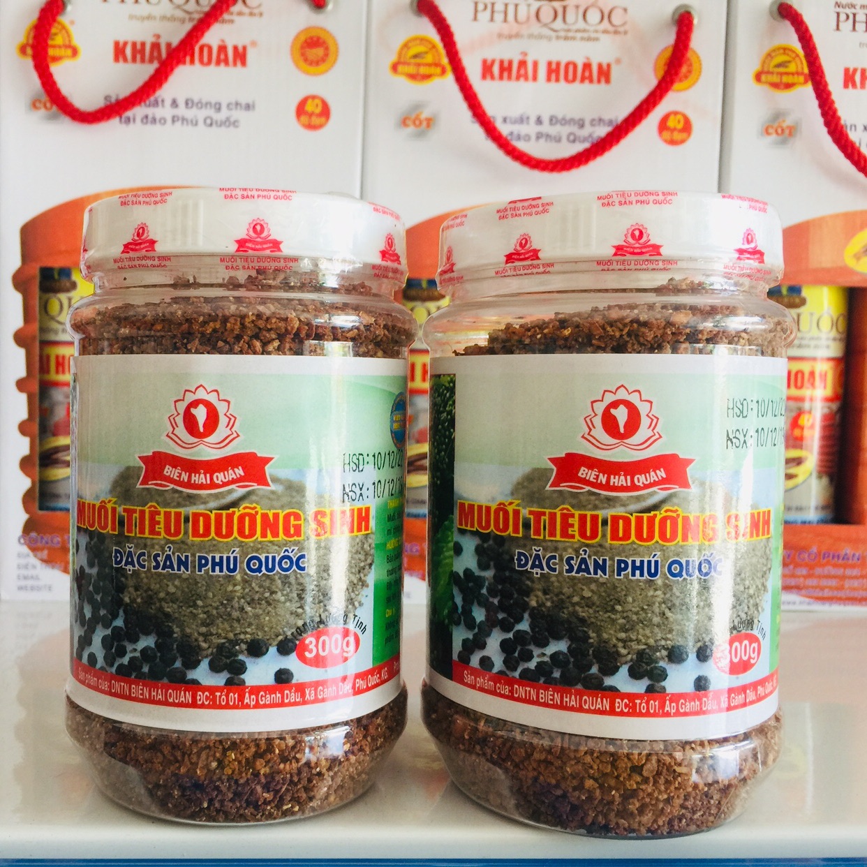 2 hủ muối tiêu dưỡng sinh Phú Quốc 300g
