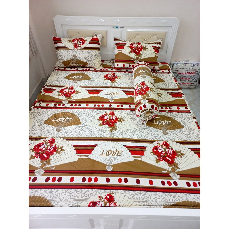 Bộ cotton thắng lợi 5 món có mền